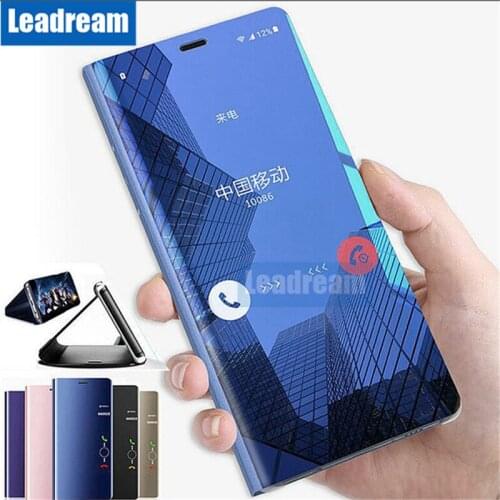 100PCS for iPhone 11 Pro MAX Smart Leather Flip Stand Mirror Case Cover for iPhone 6 6s 7 8 Plus X Xs Xr Max with Retail Package