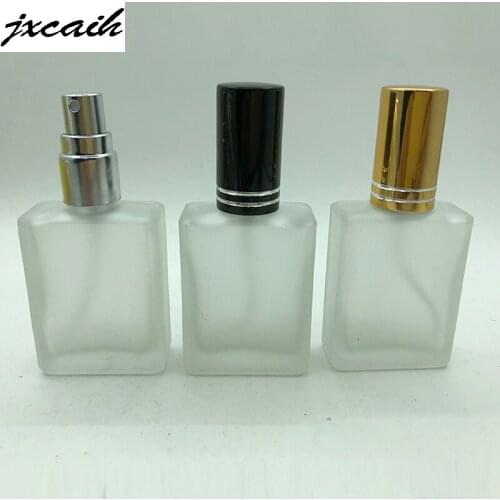 Jxcaih 1Pcs 15ml Frosted Glass Perfume Bottle Empty Spray Atomizer Refillable Portable Travel Cosmetic Bottle