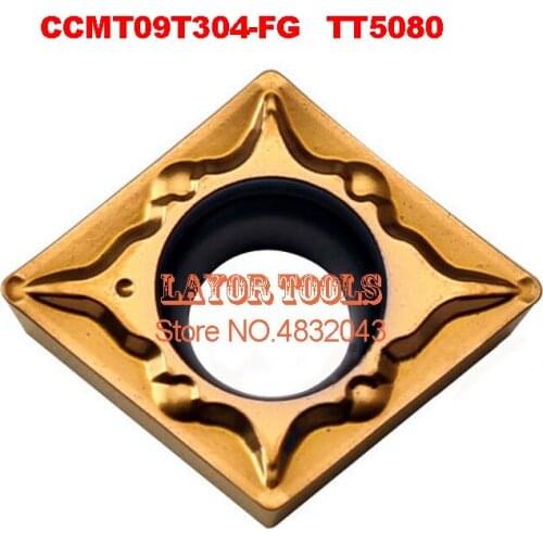 CCMT09T304-FG TT5080, CNC insert use Large Medium Small mini lathe tools by turning tool holder