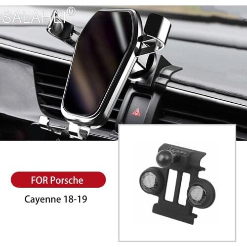 GPS Gravity Car Phone Holder Air Vent Clip Mount Stable Cradle Mobile Phone Stand Holder For Porsche 718 Boxster 2019 Accessorie