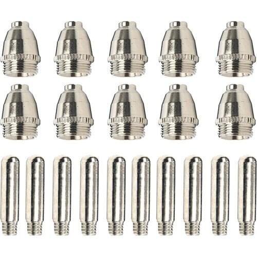 HOT-100Pcs WSD60 AG60 Plasma Torch Consumables Kit Tips Nozzles Electrodes Cutting Soldering Tool Cutter