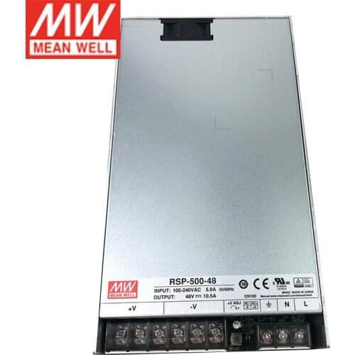 MEAN WELL RSP-500-48 Switching Power Supply 110V/220V AC to 48V DC 10.5A 500W Meanwell Transformer PFC LED display power supply