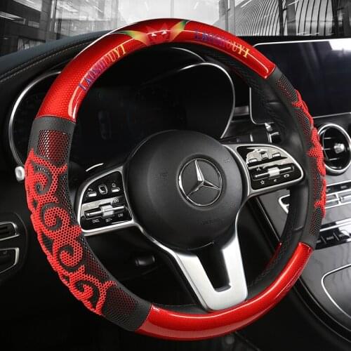 D series Micro Fiber Leather Car Steering Wheels Covers 38CM/15'' Steering Wheel Hubs Car Styling,For VW GOLF 7 2015 POLO JATTA