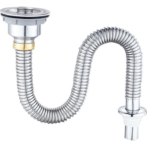Kitchen Stainless Steel Sink Stopper Single Sank Sink Drain Pipe Bathroom Sewer Accessories Kitchen Basket