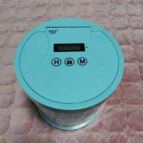 Round Shape Multifunction Time Locking Container Plastic Storage Box