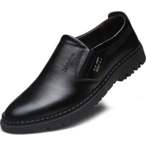 Genuine Leather Mens Casual Shoes 2021 Spring and Autumn Oversize Breathable Moccasin Shoes Fashion Suit Soft Shoes Mens Shoes