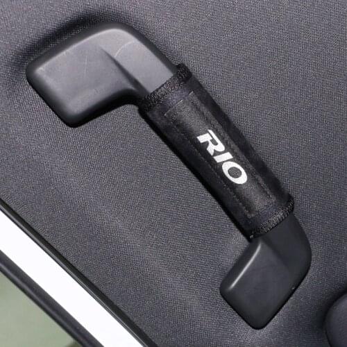 Car Interior Door Handle Cover Soft Plush Armrest Handle Protector cover Accessories for KIA RIO 2010 2014-2020