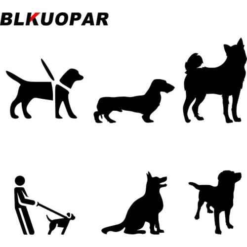 BLKUOPAR for Dog Training Car Stickers Sunscreen Personality Decals Fashion Vinyl Material JDM Assessoires Window Waterproof