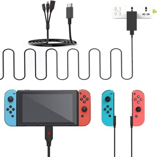 Nintend Switch 3 in 1 Fast Charging Cable 1.8M Type C USB Charger Power Data Cable For Nintend Switch Console Joy-con Controller