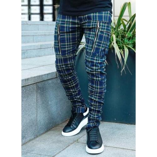 New European And American 3d Printing Slim Casual Running Sports Stretch Feet Trousers Trendy Brand Men