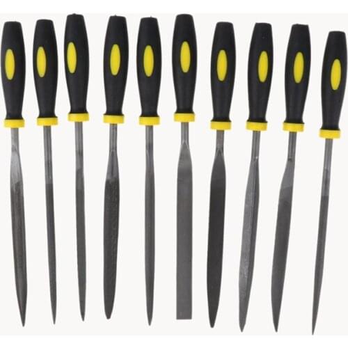 New 10 Pieces Of 3x140mm Needle File Set For Jeweler Woodcarving Craft Metal Glass Stone Carpentry Polishing Tool