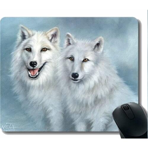 Rectangle Mouse Pad,Animal wolf lunch Rubber Large Mouse pad Mat