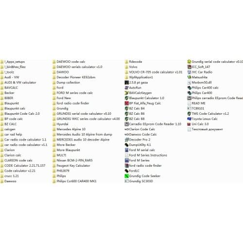 Radio Code Calculators Collection