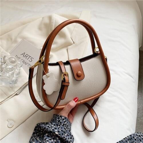 Luxury Pu Leather Womens Shoulder Bags 2021 Summer Simple Brand Designer Handbags and Purses Quality Female Crossbody Bag