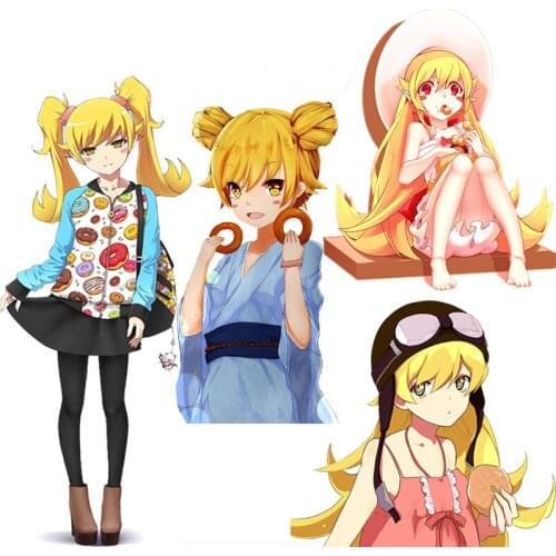 Hot Oshino Shinobu Cute Anime Girl for Monogatari Stickers for Passat B5 Car Sticker Auto Motorbike Accessories Auto Decoration