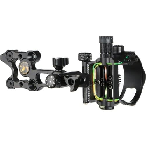 Precise 5 Pin Bow Sight .019" Micro-adjust Compound Bow Sight Archery Accessory