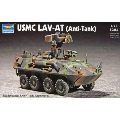 Trumpeter 07271 1/72 USMC Lav-At Anti-Tank Missile Truck ATGM Model Armored Car TH07163-SMT2