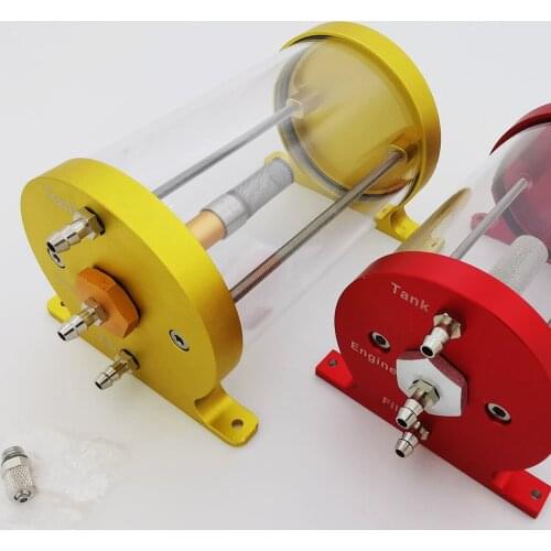 UAT 300ml 400ml big size CNC Ultimate Air Trap Tank with fuel filter fit for 20 to 50KG turbine engine for jet