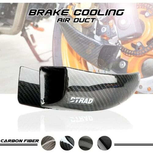 Carbon Fiber Front Brake Disc Air Ducts Cooling System Brake Radiator Pipe For YAMAHA MT-10 FZ-10 YZF R6 YZF-R1 V-MAX VMX1700