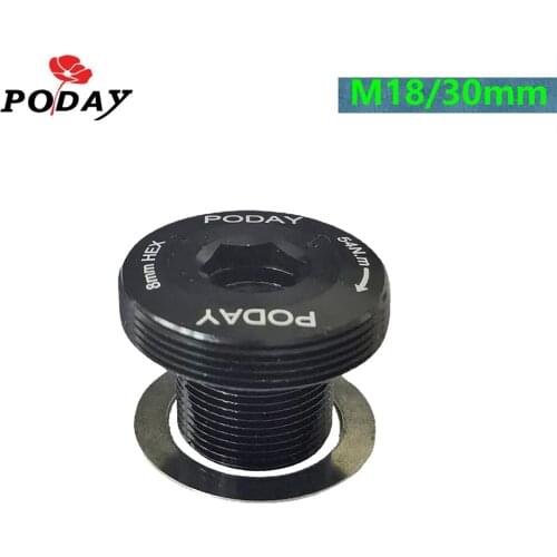 Bike Crank Screws M18 30mm Aluminum Alloy Screw Bicycle Cranksets Arm Fixing Bolt With Gasket Washer For-Sram NX-GX-XX1-EAGLE