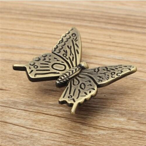 Euro Vintage Butterfly Handle Pull Knob Furniture Door Cupboard Cabinet Handles Kitchen Drawer Pull Handles Home Decoration
