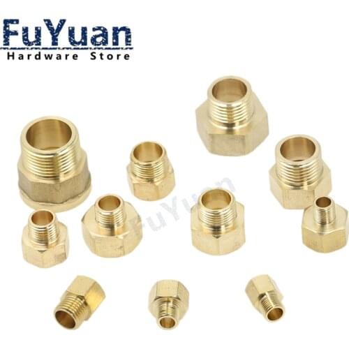 1pcs Copper M/F 1/8",1/4",3/8",1/2" 3/4" BSP Male to Female Threaded Brass Coupler Adapter Brass Pipe Fitting