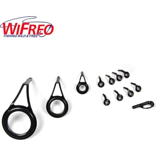 1 Set 12pcs Fishing Rod Eyelets Guide Rings for Lure Spinning Rods Building Rreparing DIY