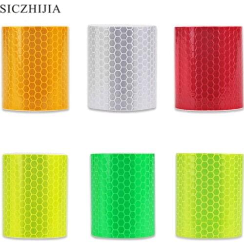 5cm x 3m safety reflective tape sticker car styling warning belt motorcycle for Skoda Octavia Fabia Rapid Superb Yeti Roomster