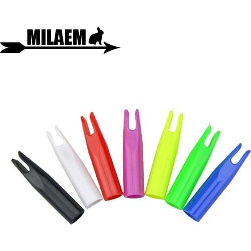50pcs Archery Plastic Arrow Nock Use For OD6mm Arrow Shaft Arrow Nock Pin Hunting Accessory