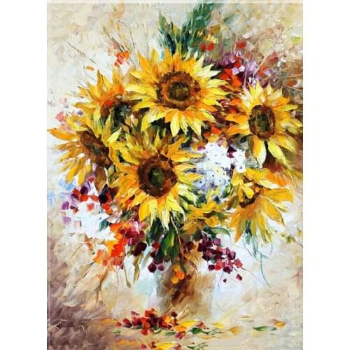 5D Diamond Painting Flowers Diamond Embroidery Cross Stitch Sunflowers Needlework Mosaic Diamond Wall Art Home Decor Pictures
