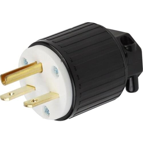 US Industrial Connector American Nema 6-15P Male Plug 6-15R Female Socket Self-wiring Connector For Power Cord 15A 250V