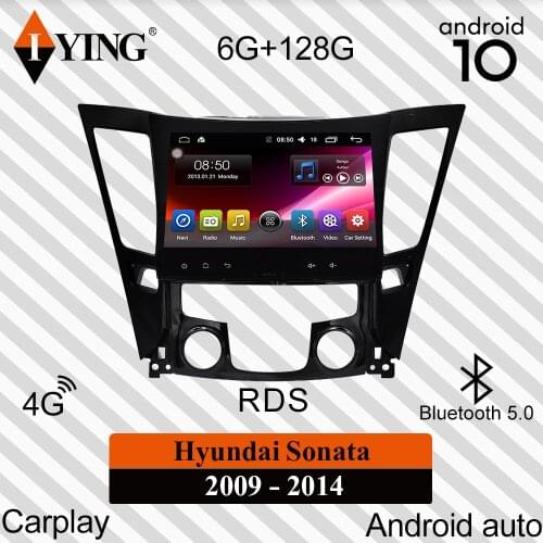 IYING Android Auto For Hyundai Sonata 6 YF 2009-2014 Car Radio Multimedia Video Player Navigation GPS Carplay Android 10 No 2din