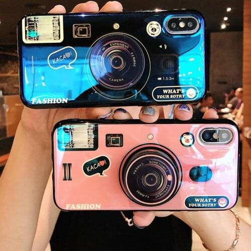 DIY camera Stand Holder Phone Case For Samsung S7 S8 S9 S10 S20 Plus A10 A20 A30 A40 A50 A60 A70 A80 Shell Soft IMD Cover Coque