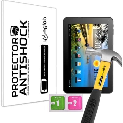 Screen protector Anti-Shock Anti-scratch Anti-Shatter compatible with Tablet Woxter 101 IPS Dual