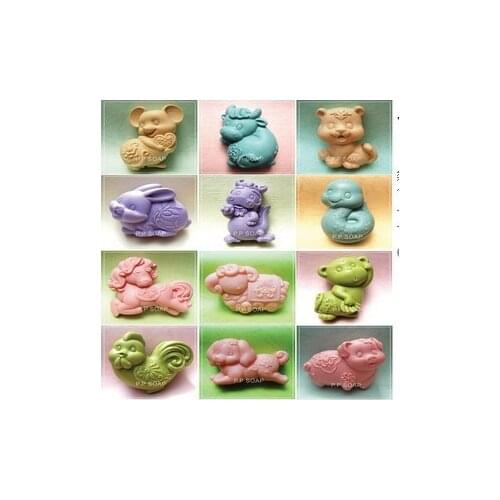 Food- grade cake mold / silicone mold / silicone cake mold / 12 Zodiac Suite,12/pcs