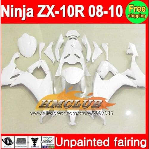 Body Unpainted Full Fairing Kit For KAWASAKI NINJA ZX-10R 08-10 ZX10R ZX 10R 10 R ZX- 10R 08 09 10 2008 2009 2010 Fairing