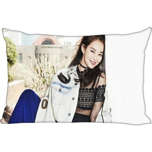 KPOP star Shin Min A rectangular pillowcase two sided printing satin pillow cover Custom your image gift