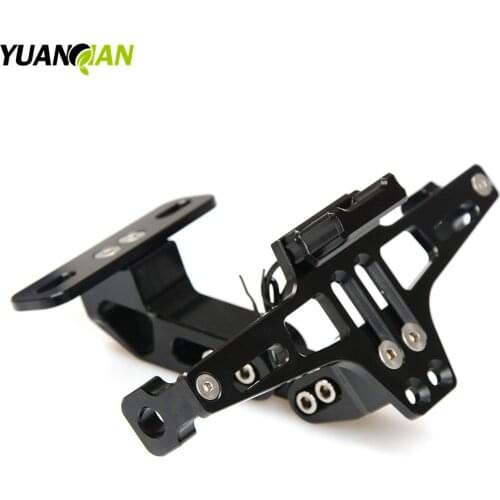 Motorcycle Adjustable Angle License Number Plate Frame Holder Bracket For suzuki GSXR600 GSXR750 GSXR1000 GSX650F Bandit 250/400