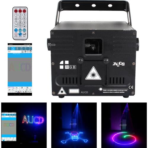 1W Phone Bluetooth APP Edit DMX Laser Scanner ILDA Animation Scan Design Patterns Projector Light DJ Party Xmas Stage Lighting
