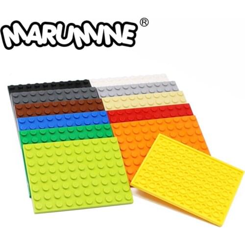 MARUMINE Plate 8 x 10 Building Block Plate Base Creator MOC Classic MOC Bricks Construction juguetes Educational Children Toys