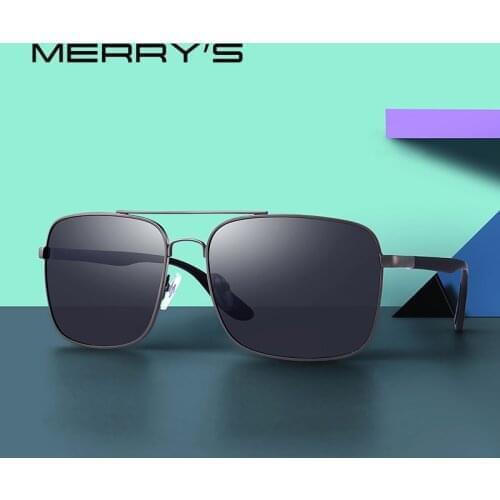 MERRYS Men Classic Brand Sunglasses HD Polarized Sun glasses For Driving TR90 Legs UV400 Protection S8181