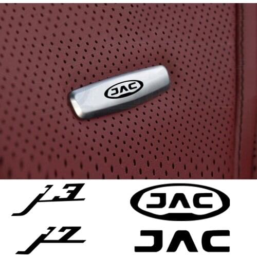 Car Chair Seat Sticker Front Seat Tuning Badges Metal For JAC Refine Rein J1 J2 J3 J3 Turin J4 J5 J6 J7 Car Accessories