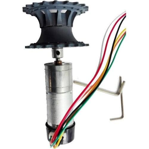 One Set Accessory for Robot Tank Chassis including 25mm Motor+Plastic Driving Wheel+Coupling Connector, Screws