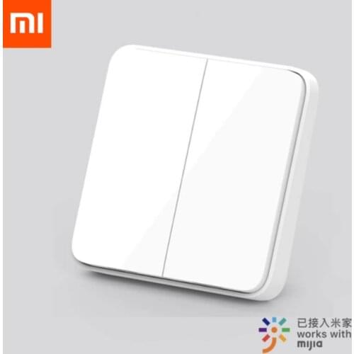 Original Xiaomi Mijia Bluetooth Smart Wall Switch Live Line Version Wall Switch OTA Upgrade Smart Linkage works with mihome App
