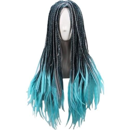 Descendants 3 Uma Cosplay Wig Dreadlocks Braided Hair Halloween Carnival Wigs