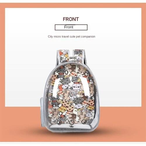 Cat Dog Transparent Space Capsule Cat Backpack Carrier Fat Cat Carrier Bag Breathable Transport Outdoor Travel Bag for Cats