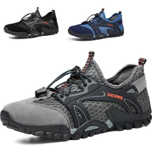 Big Size Summer Men Outdoor Hiking Shoes Water Sandals Trekking Mountain Walking Sneakers Upstream Man Breathable Climbing Shoes