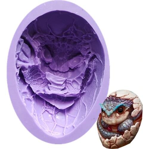 Baby Dragon Egg Silicone Mold Chocolate Decoration Pendant Decorative Silicone Mould15261