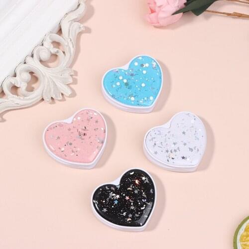 Universal Heart Round Folding Glitter Mobile Phone Holder Grip Stand Bracket