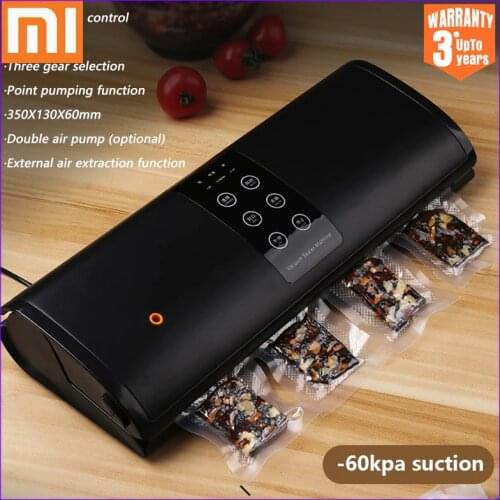 Xiaomi Mijia Electric Vacuum Food Sealer Packaging Machine For Home Kitchen Food Saver Bags Commercial Vacuum Food Sealing 280mm